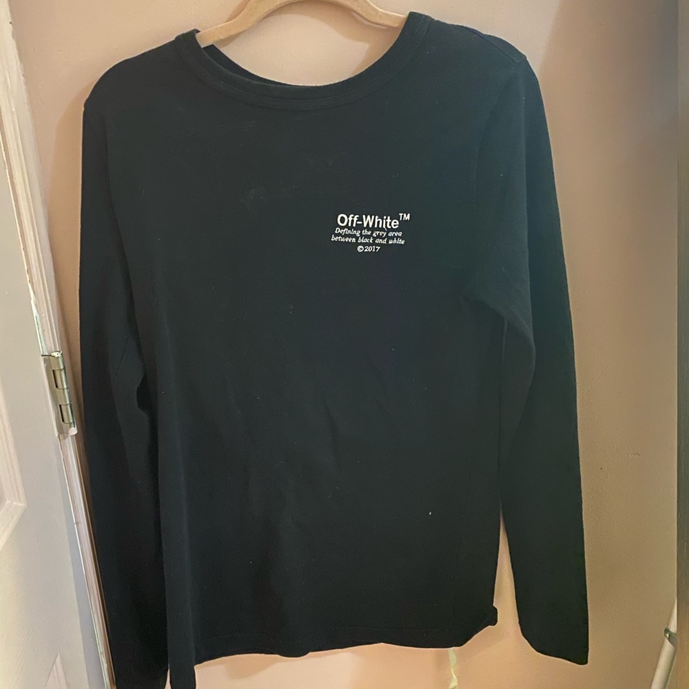 OFF-WHITE LONG SLEEVE TEE